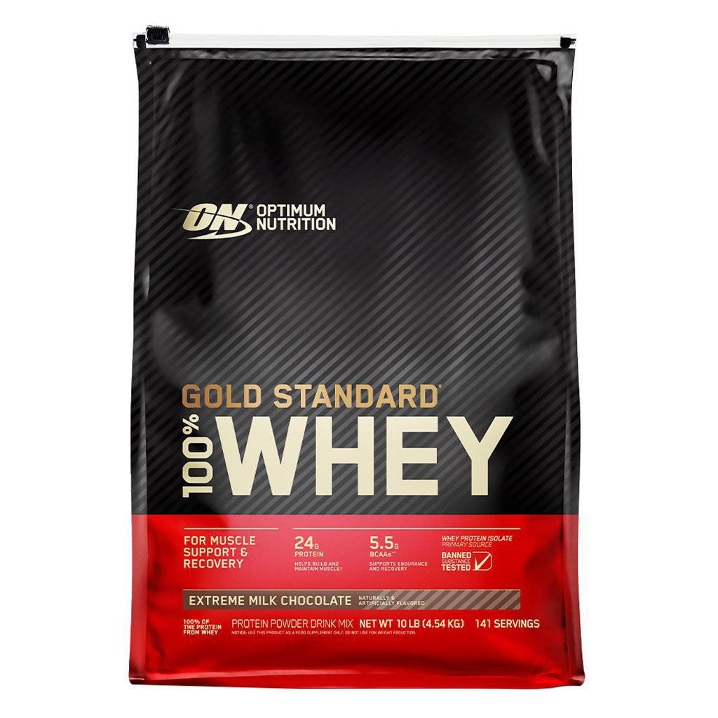 Optimum Nutrition Gold Standard 100% Whey Powder Extreme Milk Chocolate 10lb - Easy Pharmacy LLC