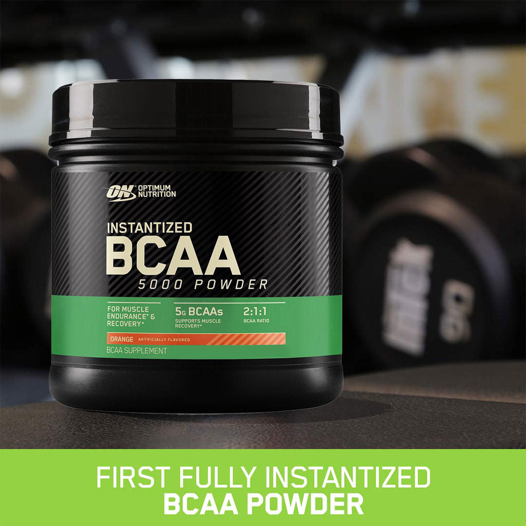 Optimum Nutrition Instantized BCAA 5000 Powder Orange 60 Servings - Easy Pharmacy LLC