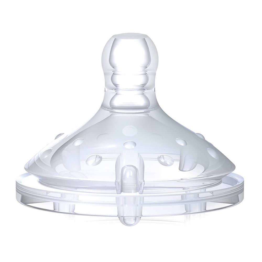 Nuby Anti-colic SoftFlex silicone nipple slow flow 0+ month 2's - Easy Pharmacy LLC