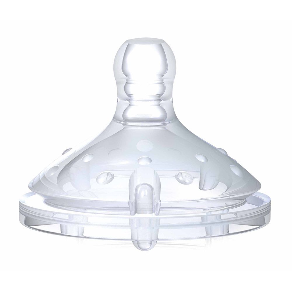 Nuby Anti-colic SoftFlex silicone nipple 1.2.3 flow 0+ month 2's - Easy Pharmacy LLC