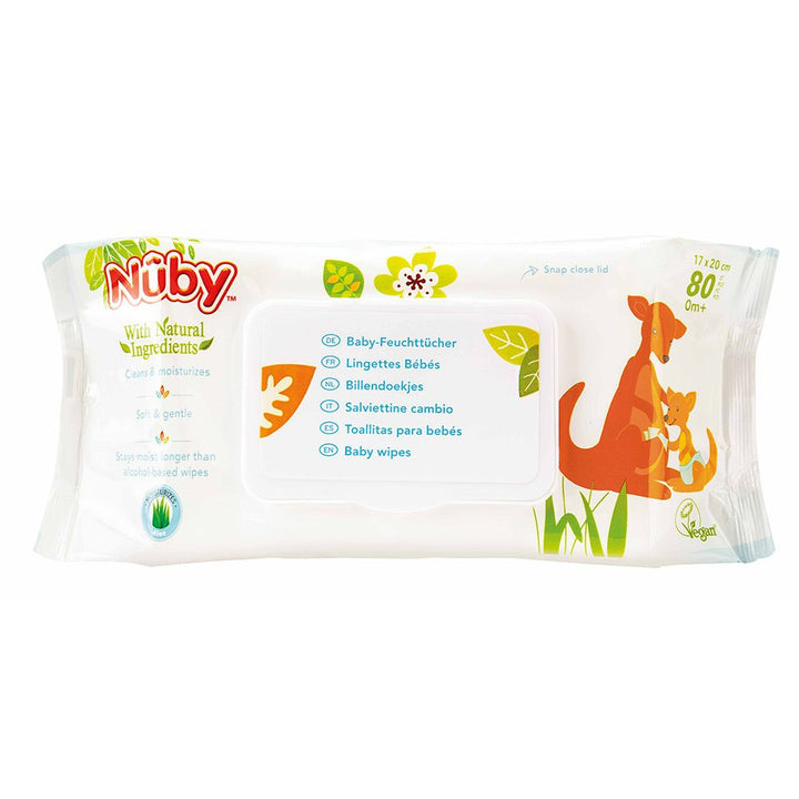 Nuby Baby Wipes 0+ month 80's - Easy Pharmacy LLC