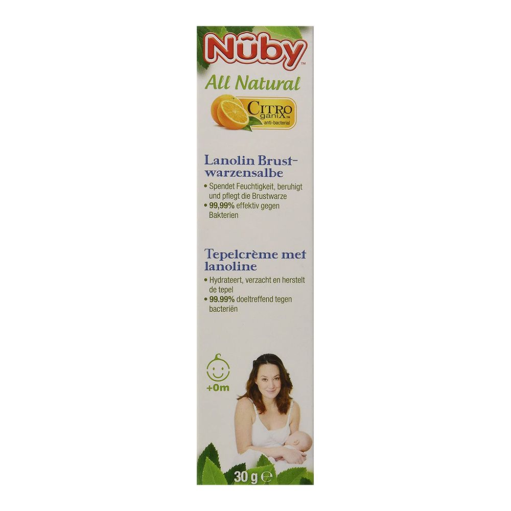 Nuby CitroGanix All Natural Lanolin Nursing Balm 30g - Easy Pharmacy LLC