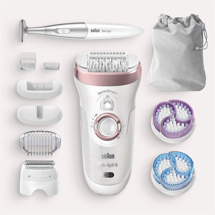 Braun Silk-epil 9 SkinSpa SensoSmart Wet & Dry Epilator 9980 - Easy Pharmacy LLC