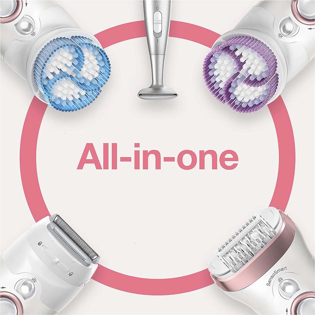 Braun Silk-epil 9 SkinSpa SensoSmart Wet & Dry Epilator 9980 - Easy Pharmacy LLC
