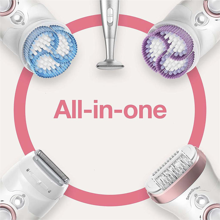 Braun Silk-epil 9 SkinSpa SensoSmart Wet & Dry Epilator 9980 - Easy Pharmacy LLC