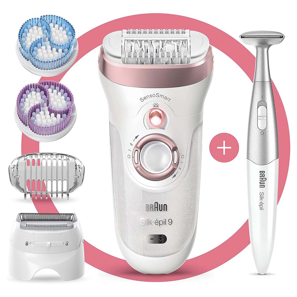 Braun Silk-epil 9 SkinSpa SensoSmart Wet & Dry Epilator 9980 - Easy Pharmacy LLC