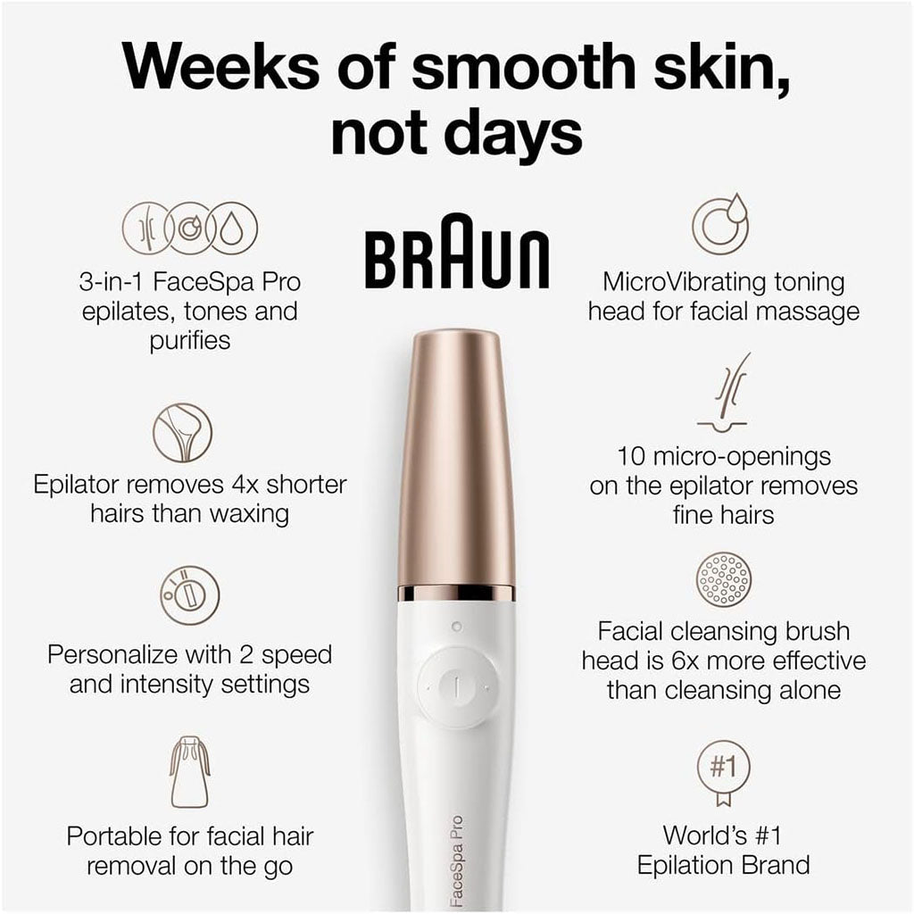 Braun FaceSpa Pro 3-in-1 Epilator 911 - Easy Pharmacy LLC