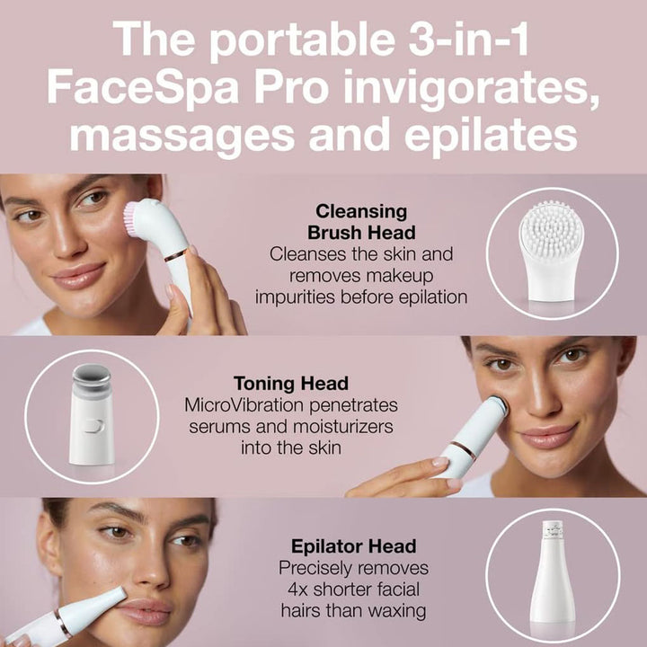 Braun FaceSpa Pro 3-in-1 Epilator 911 - Easy Pharmacy LLC