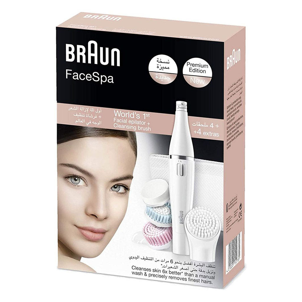 Braun FaceSpa 3-in-1 Facial Epilator 851 - Easy Pharmacy LLC