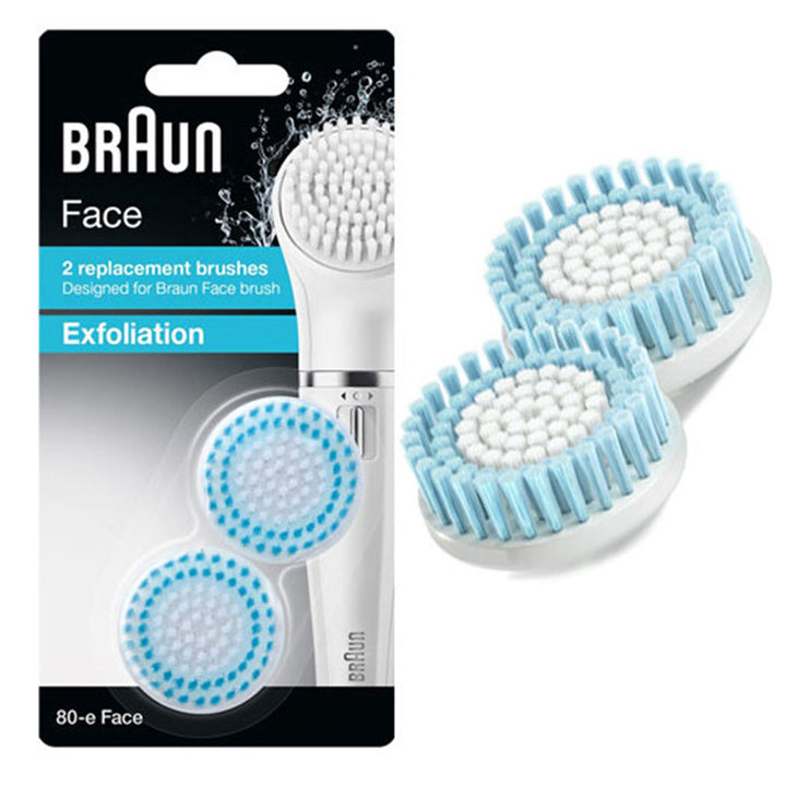 Braun 80-e Face Exfoliation Cleansing Brush Refill 2's - Easy Pharmacy LLC