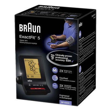Braun ExactFit 5 BP-6200 – Smart Upper-Arm Blood Pressure Monitor for Home Wellness