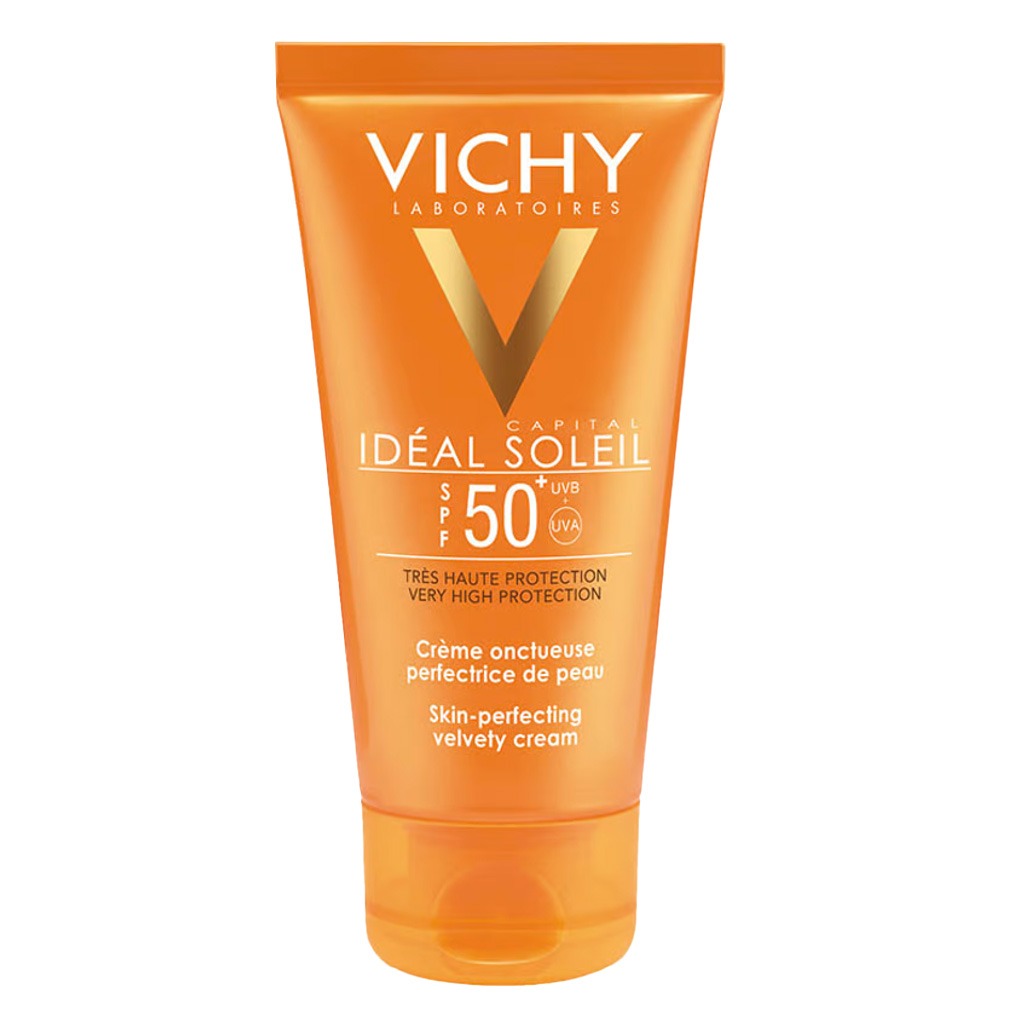 Vichy Ideal Soleil SPF50 Velvety Cream For Normal to Dry Sensitive Skin, 50 mL 1+1 PROMO PACK - Easy Pharmacy LLC