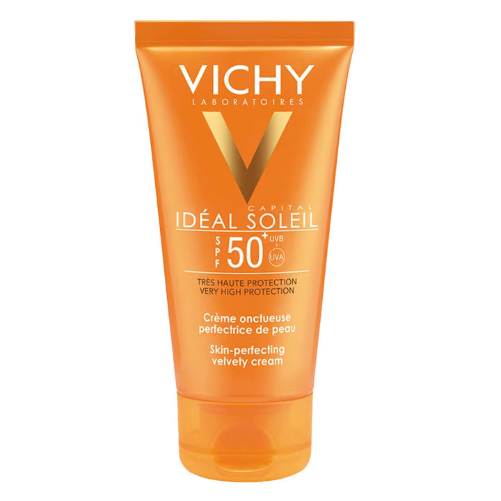 Vichy Ideal Soleil SPF50 Velvety Cream For Normal to Dry Sensitive Skin, 50 mL 1+1 PROMO PACK - Easy Pharmacy LLC