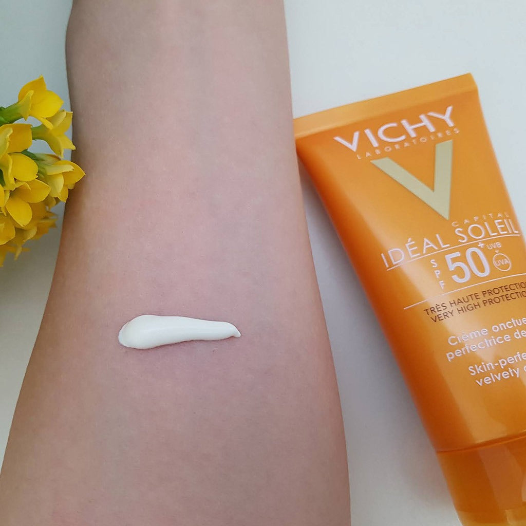 Vichy Ideal Soleil SPF50 Velvety Cream For Normal to Dry Sensitive Skin, 50 mL 1+1 PROMO PACK - Easy Pharmacy LLC