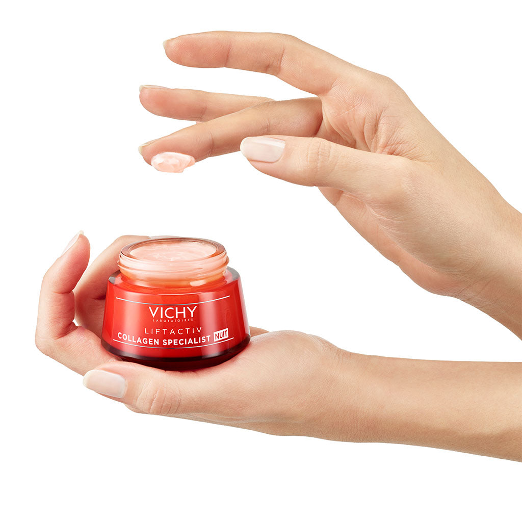 Vichy Liftactiv Collagen Specialist Anti-Aging & Brightening Face Moisturizing Night Cream 50ml - Easy Pharmacy LLC