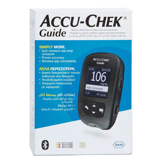 Accu-Chek Guide Wireless Blood Glucose Monitoring System With Backlit LCD Display