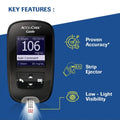 Accu-Chek Guide Wireless Blood Glucose Monitoring System With Backlit LCD Display