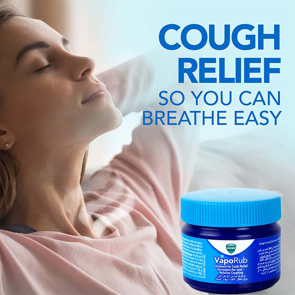 Vicks VapoRub Decongestant Ointment For Cold Relief 50g - Easy Pharmacy LLC