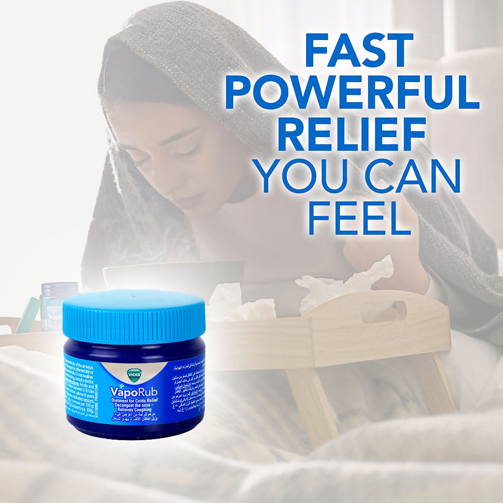 Vicks VapoRub Decongestant Ointment For Cold Relief 50g - Easy Pharmacy LLC