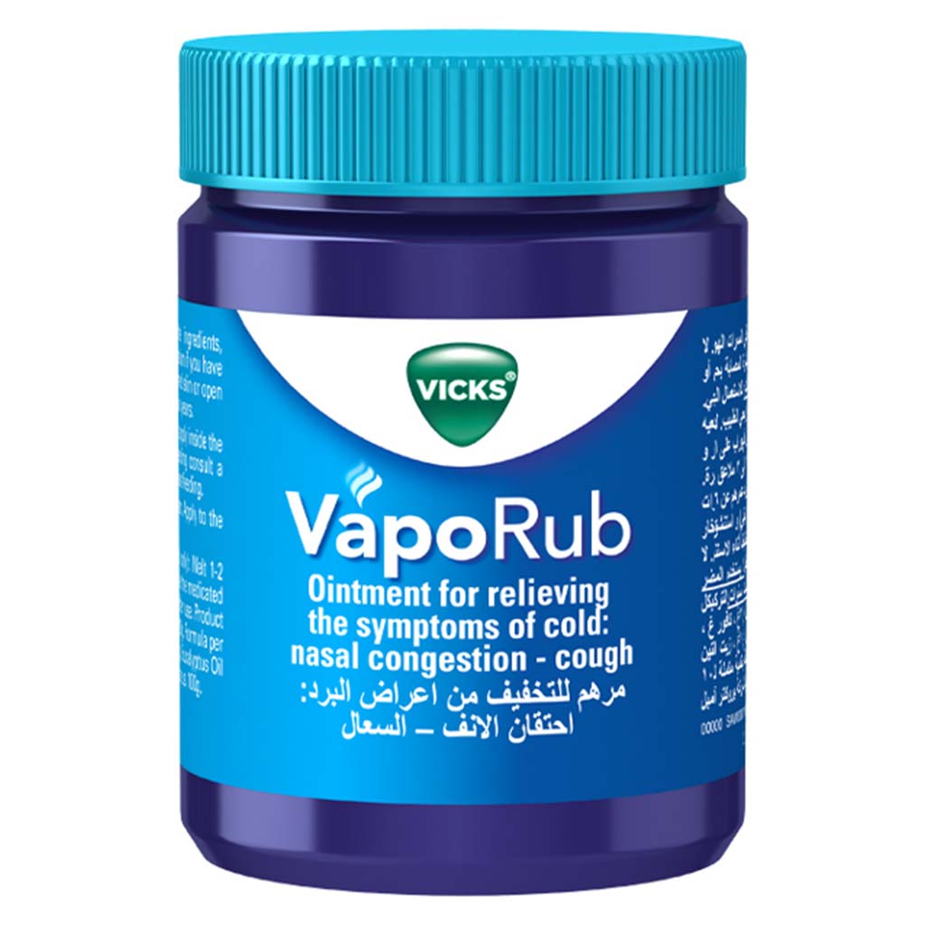 Vicks VapoRub Decongestant Ointment For Cold Relief 100g - Easy Pharmacy LLC