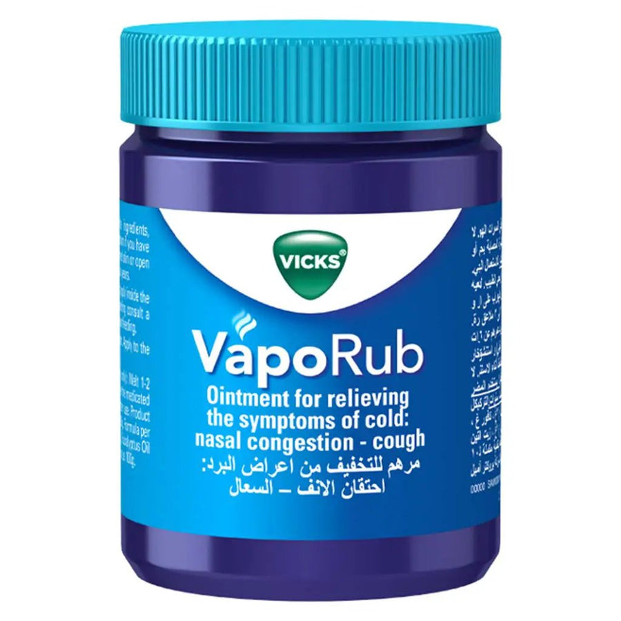 Vicks VapoRub 100 g – Topical Decongestant Ointment for Comfort & Cold Weather Relief