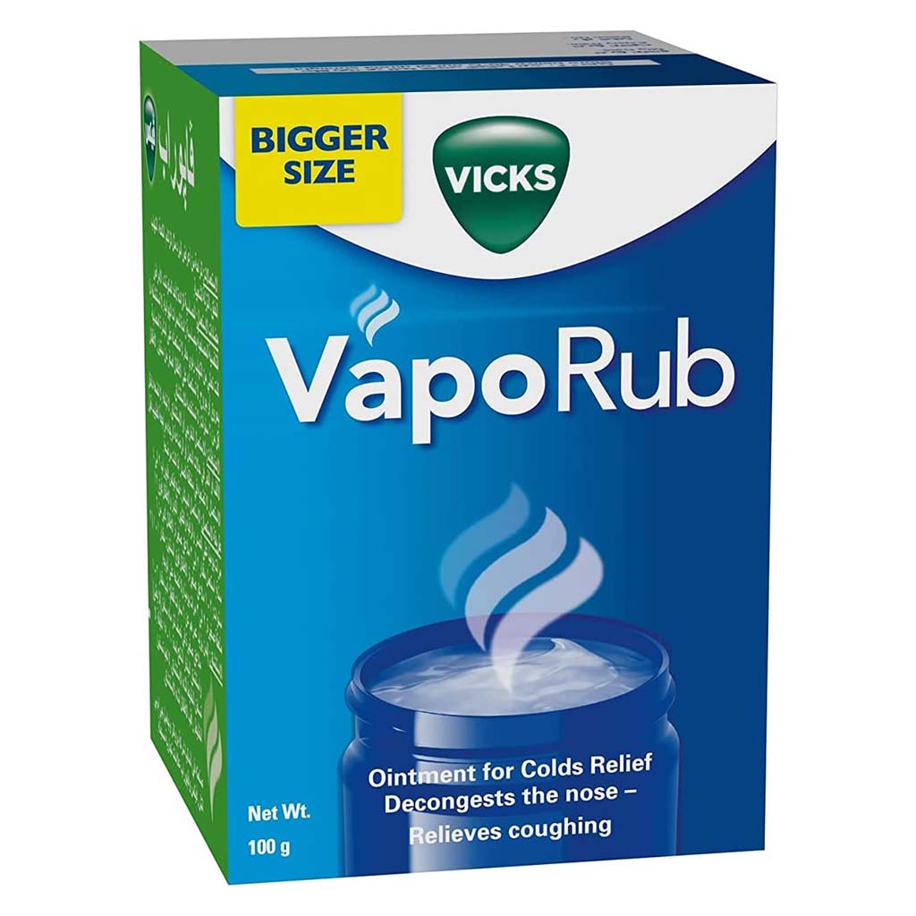 Vicks VapoRub Decongestant Ointment For Cold Relief 100g - Easy Pharmacy LLC