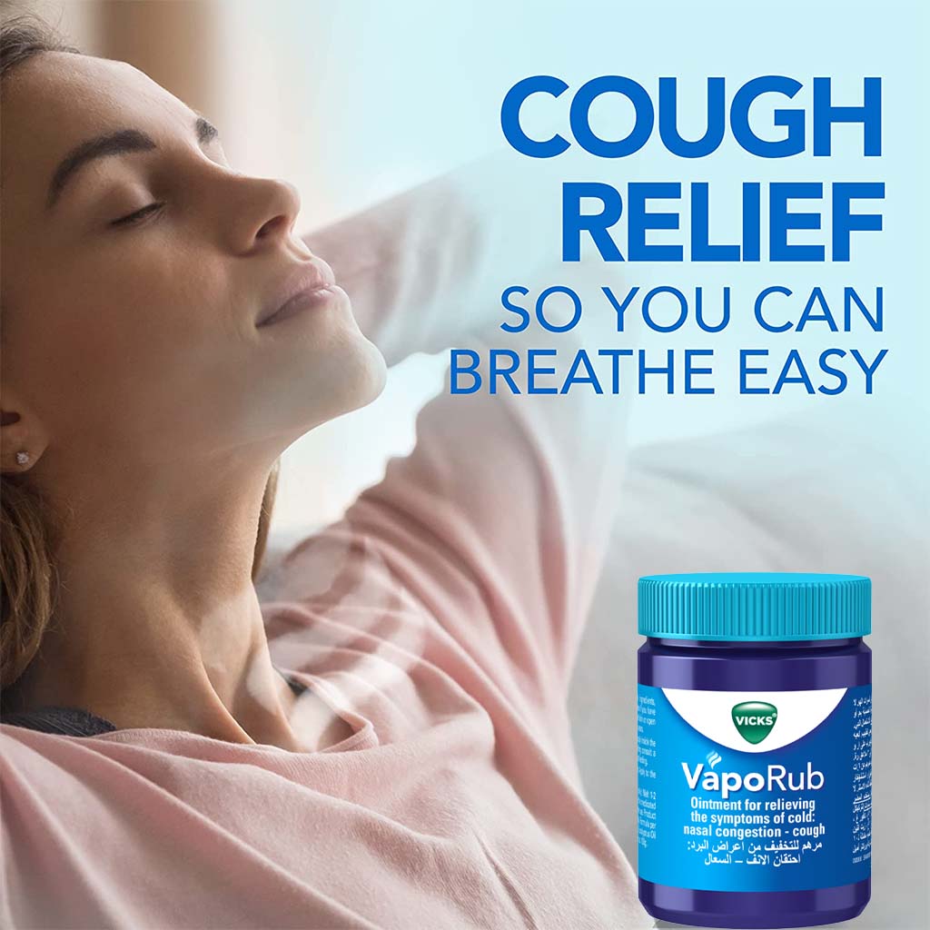 Vicks VapoRub Decongestant Ointment For Cold Relief 100g - Easy Pharmacy LLC