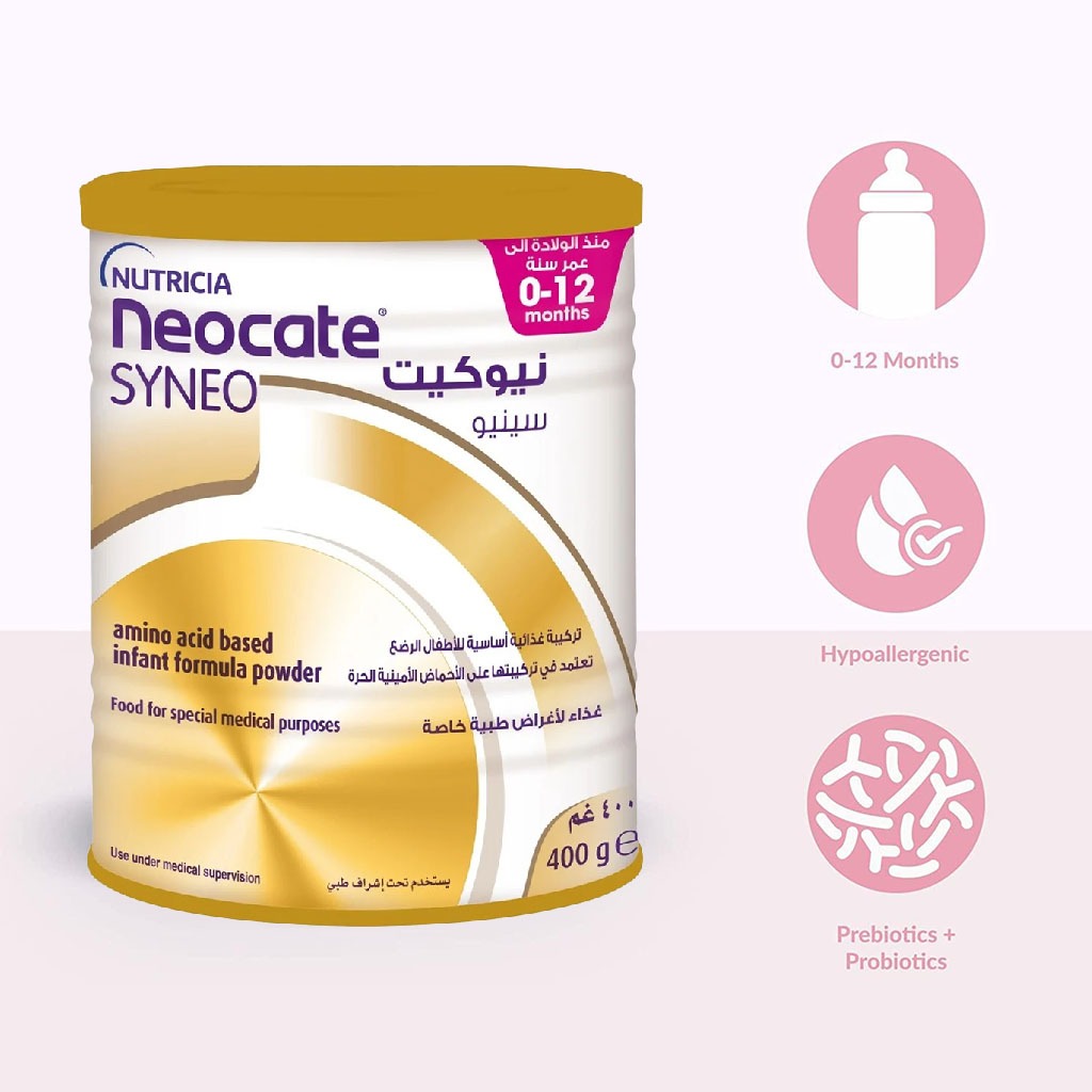 Nutricia Neocate Syneo Amino Acid Based Infant Milk Formula For 0 To 12 Months 400g - Easy Pharmacy LLC