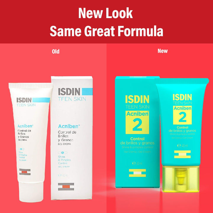 Isdin Teen Skin Acniben Shine And Pimples Control Gel Cream 40 mL - Easy Pharmacy LLC