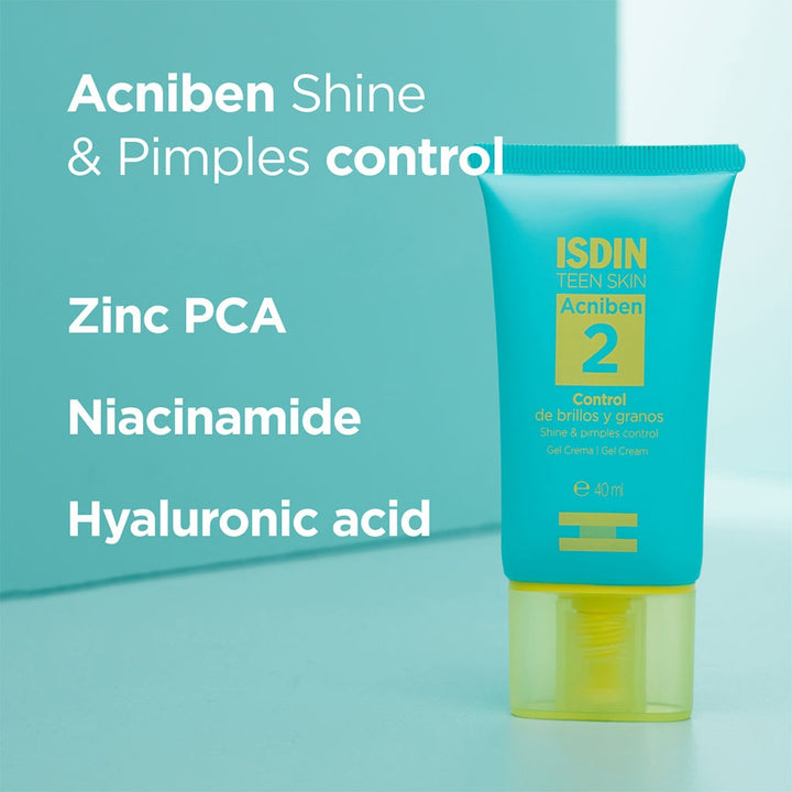 Isdin Teen Skin Acniben Shine And Pimples Control Gel Cream 40 mL - Easy Pharmacy LLC