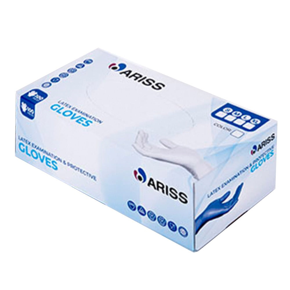 Ariss Latex Examination Gloves Medium 100's - Easy Pharmacy LLC