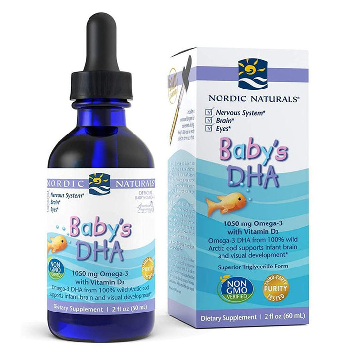 Nordic Naturals Baby's DHA Omega 3 with Vit D3 Liquid 60 mL - Easy Pharmacy LLC