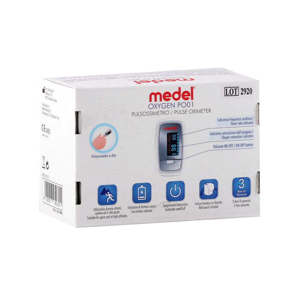 Medel Oxygen PO01 Fingertip Pulse Oximeter - Easy Pharmacy LLC