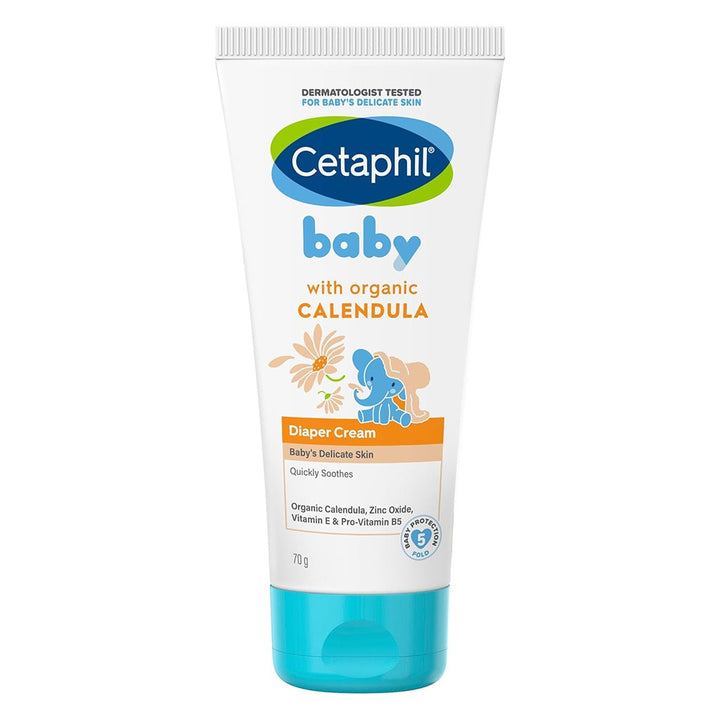 Cetaphil Baby Diaper Cream With Organic Calendula For Baby's Sensitive Skin, Unscented, 70g - Easy Pharmacy LLC