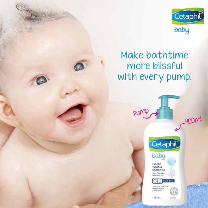 Cetaphil Baby Gentle Wash and Shampoo Pump 400 mL - Easy Pharmacy LLC