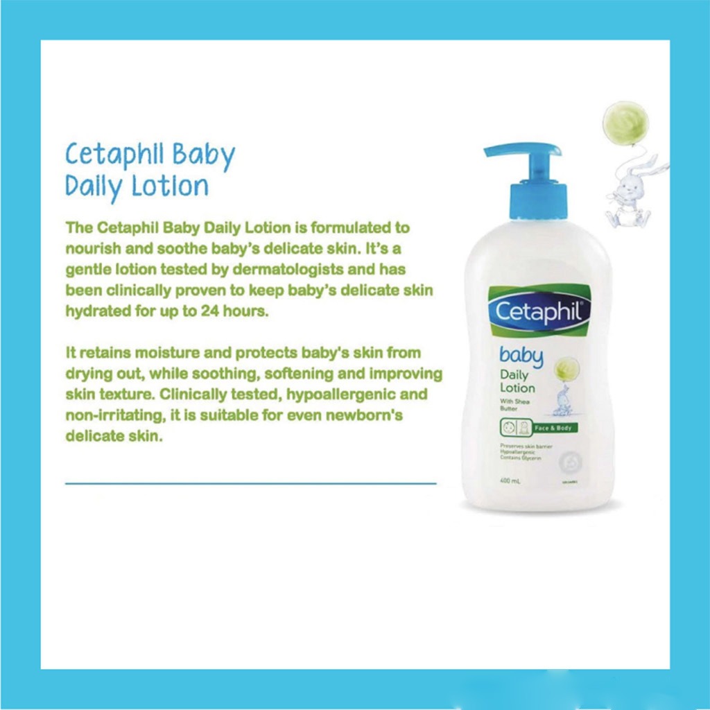 Cetaphil Baby Daily Lotion With Shea Butter 400ml - Easy Pharmacy LLC