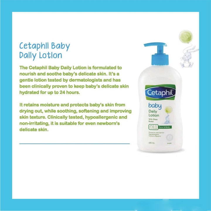 Cetaphil Baby Daily Lotion With Shea Butter 400ml - Easy Pharmacy LLC