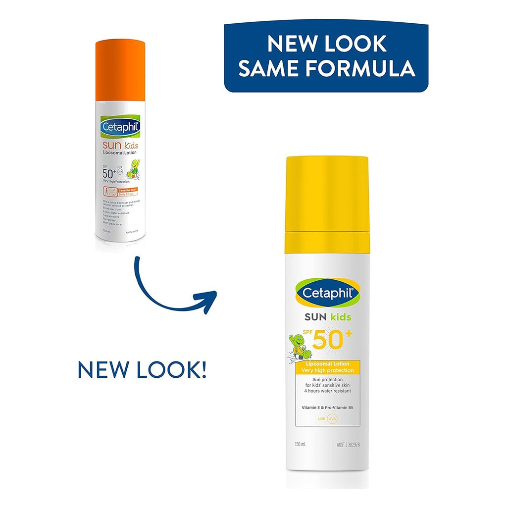 Cetaphil Sun Kids Liposomal Lotion With SPF 50+, Face & Body Moisturizer Sunscreen for Sensitive Skin, Unscented, 150ml - Easy Pharmacy LLC