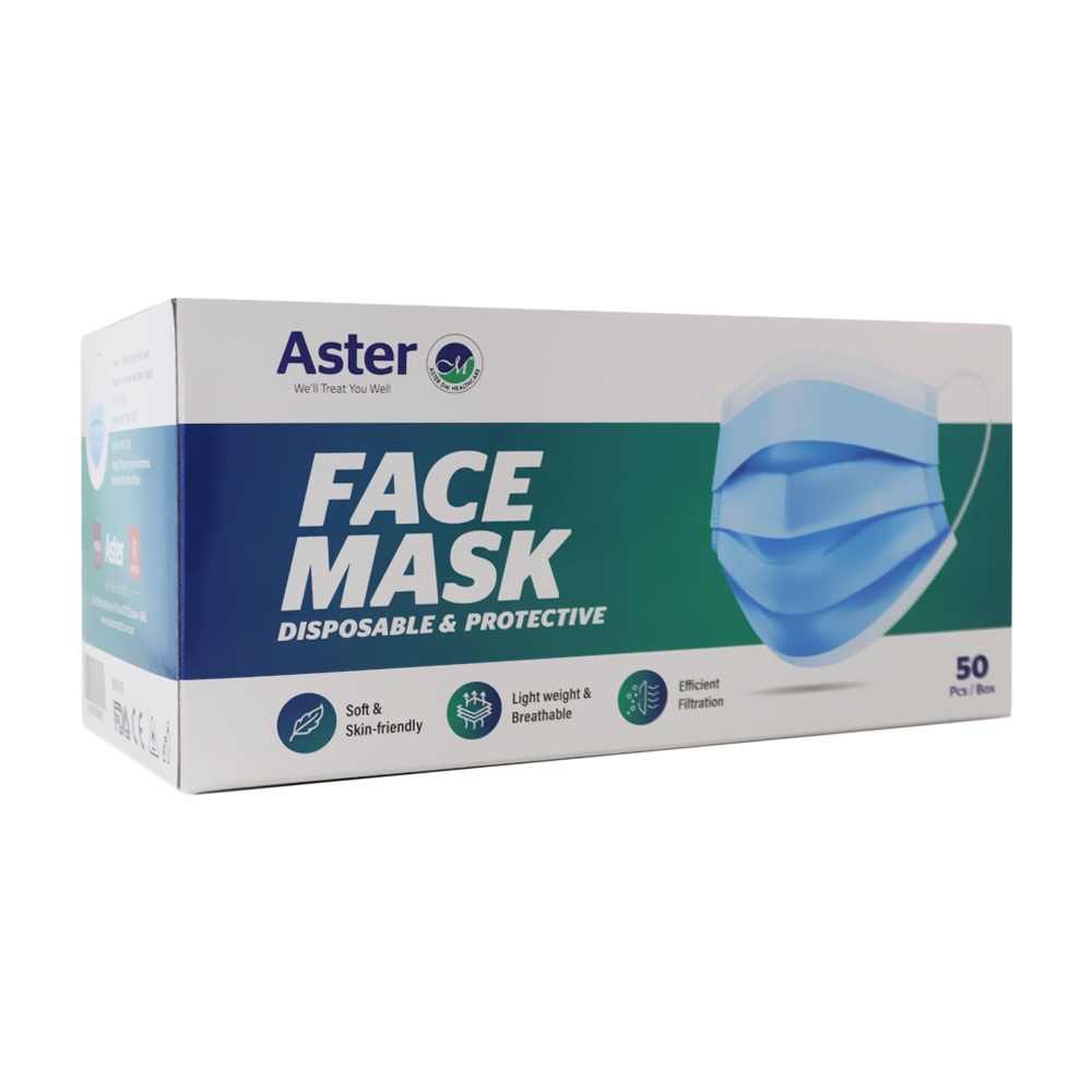 Aster Disposable Mask Box 10's + Lifebuoy 95mL Sanitizer 10's Office Pack - Easy Pharmacy LLC