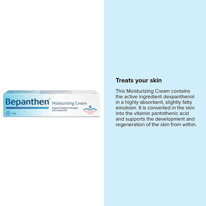 Bepanthen Moisturizing Cream For Dry, Damaged & Irritated Skin 100g - Easy Pharmacy LLC