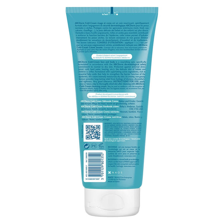 Bioderma ABC Derm Cold-Cream Face & Body Cream 200 mL - Easy Pharmacy LLC