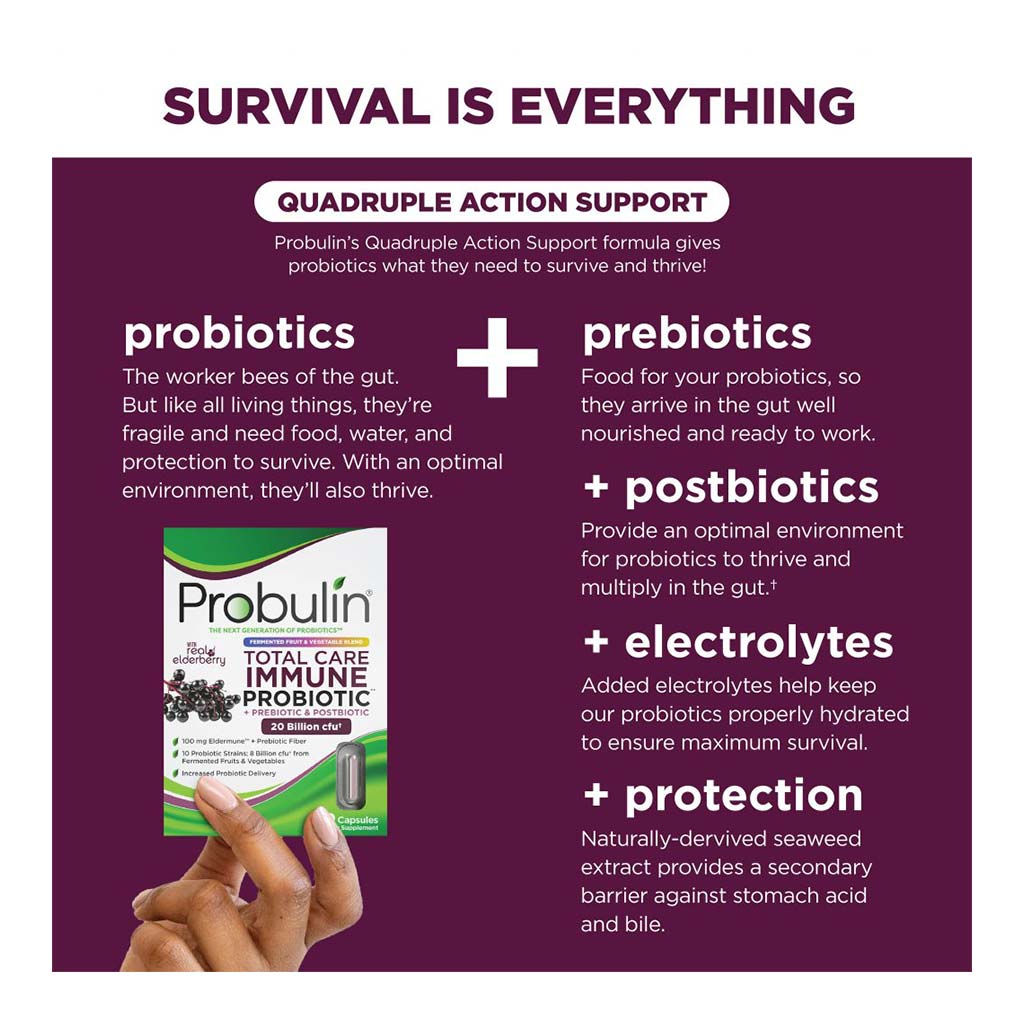 Probulin Total Care Immune Probiotic Capsules For Digestive Support, Pack of 30's - Easy Pharmacy LLC