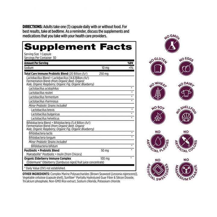 Probulin Total Care Immune Probiotic Capsules For Digestive Support, Pack of 30's - Easy Pharmacy LLC