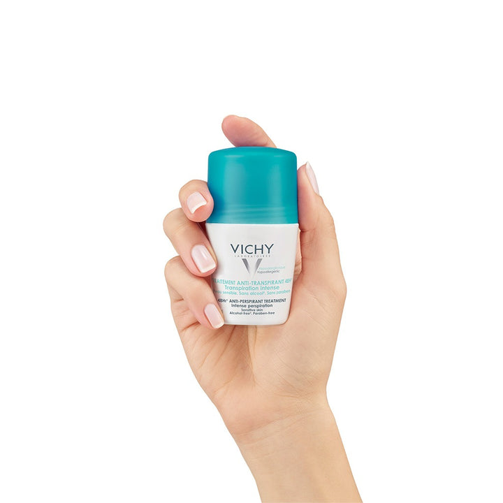Vichy 48 Hours Anti-Perspirant Deodorant Roll-On Intensive Treatment 50ml, Buy 1 Get 50% Off On 2nd Piece, Promo Pack - Easy Pharmacy LLC