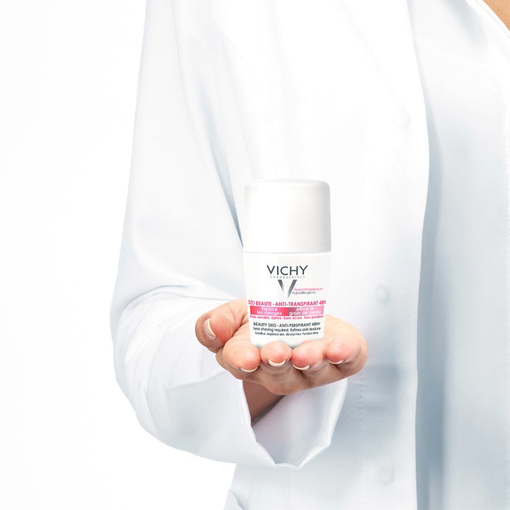 Vichy 48 Hours Anti Perspirant Beauty Deodorant Roll-On For Women 50ml, Buy 1 Get 50% Off On 2nd Piece, Promo Pack - Easy Pharmacy LLC