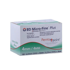BD Micro-Fine Plus Penta Point Pen Needles 0.23 × 4 mm – 100 Sterile Needles
