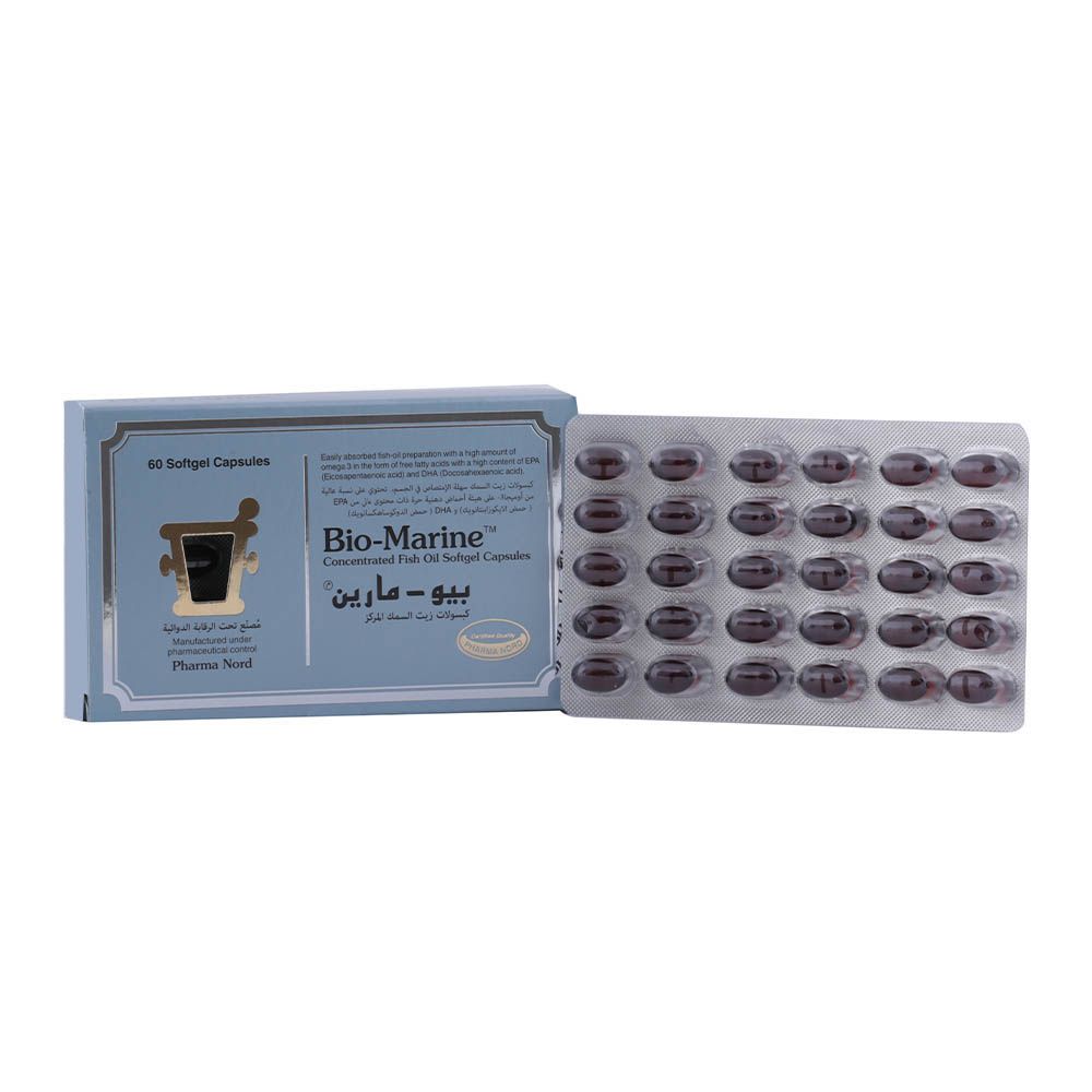 Bio-Marine 500mg Fish Oil Supplement Softgels, Pack of 60's - Easy Pharmacy LLC
