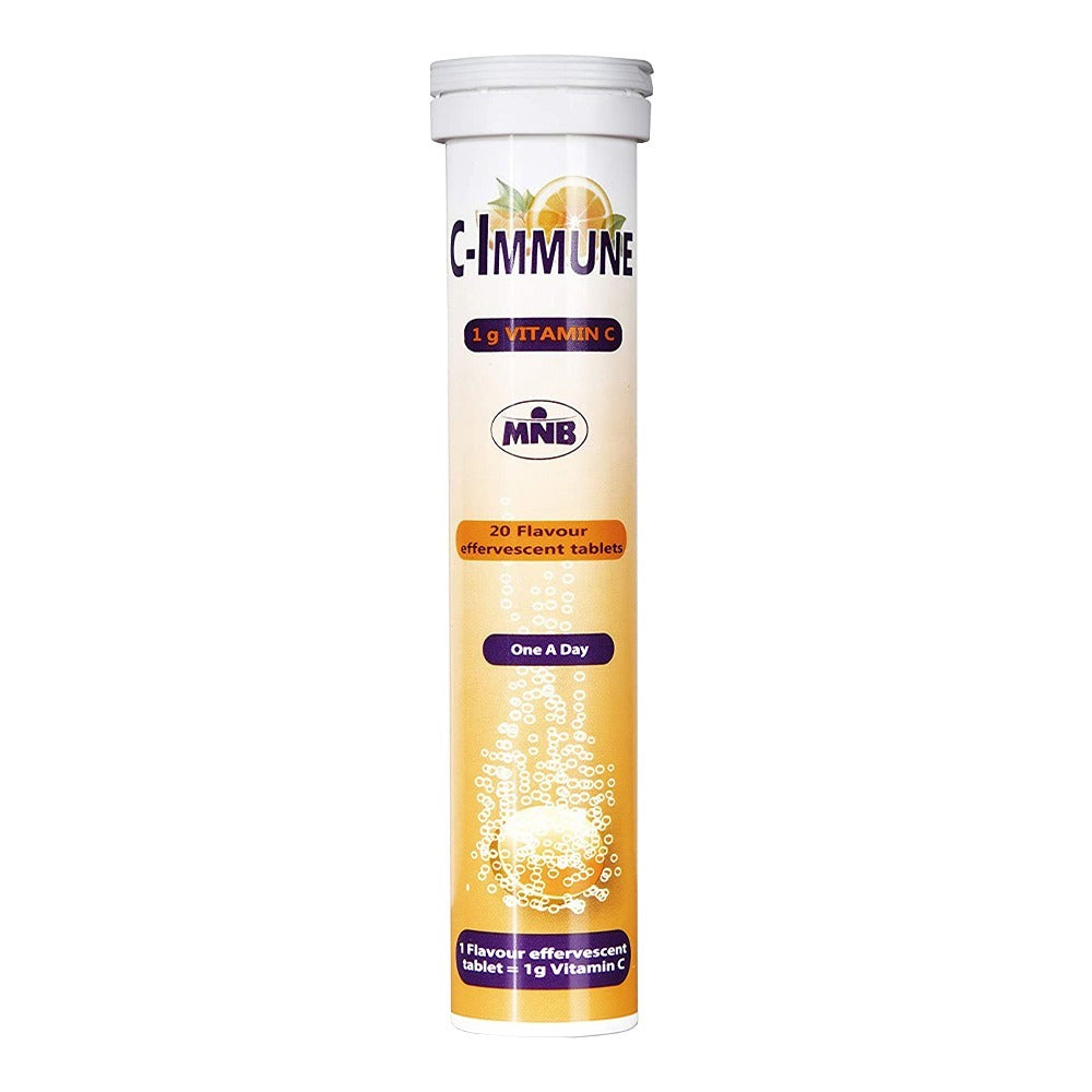 MNB C-Immune Vitamin C 1000 mg Effervescent Tablets 20's - Easy Pharmacy LLC