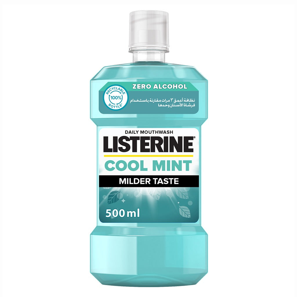 Listerine Zero Alcohol Cool Mint Milder Taste Mouthwash 500ml - Easy Pharmacy LLC