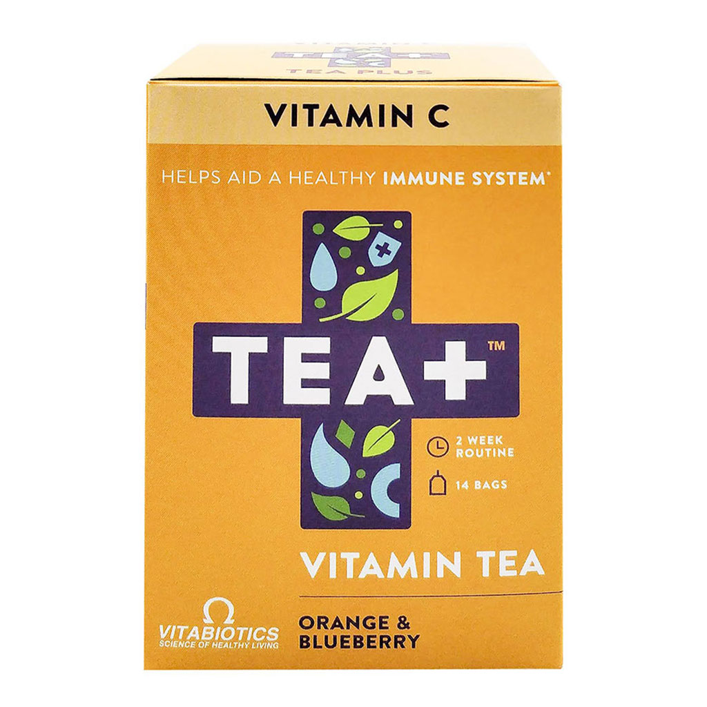 Vitabiotics Tea+ Vitamin C Vitamin Tea For Immune Support, Pack of 14's - Easy Pharmacy LLC